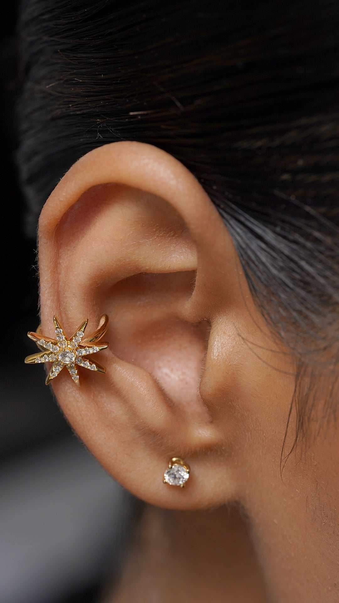 Stella Cuff Earring Gold Vermeil