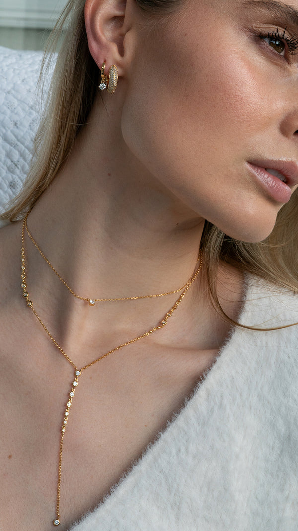 Thiya all-in-one gold vermeil layered necklace - CARAT* LONDON