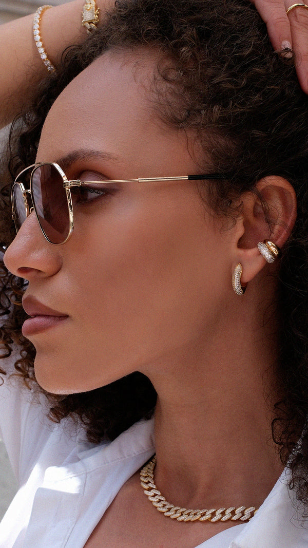 Walden Hoop Earrings Gold Vermeil