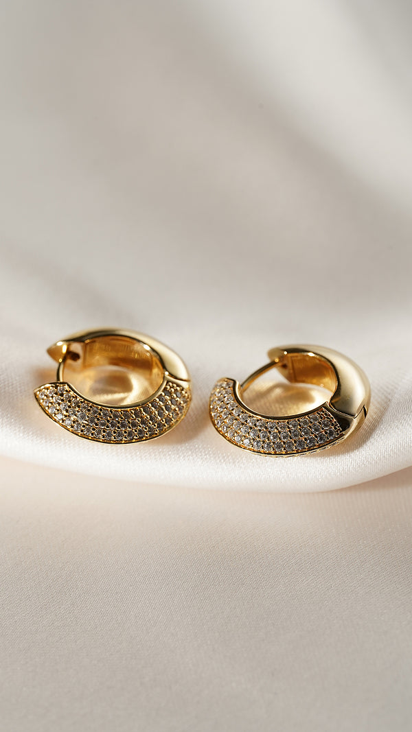 Walden Hoop Earrings Gold Vermeil