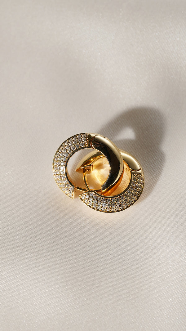 Walden Hoop Earrings Gold Vermeil