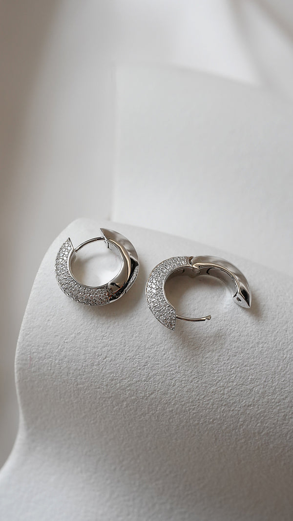 Walden Hoop Earrings Sterling Silver