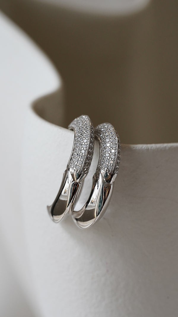 Walden Hoop Earrings Sterling Silver