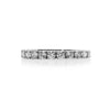 9K White Gold Eternity Ring - Half Band Eternity Ring