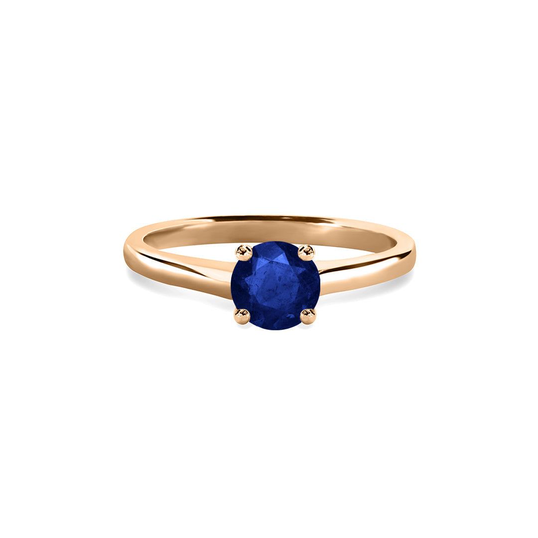 Caroline Ring 1.00ct Sapphire 18K Rose Gold