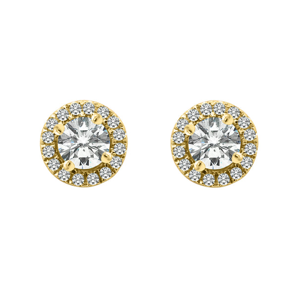 Cory Diamond Studs 0.62ct 18K Yellow Gold