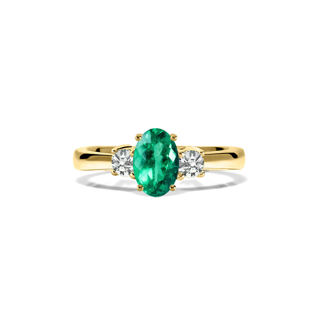 Elizabeth Ring 2.00ct Emerald 18K Yellow Gold CARAT* London UK