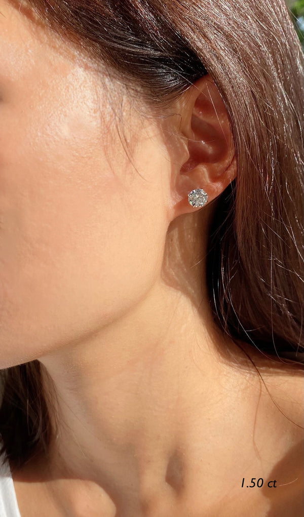 Eternal Stud Earrings 9K Yellow Gold
