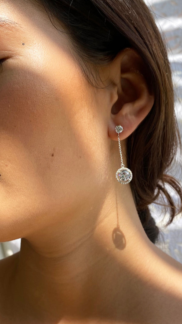 Ida Drop Earrings Sterling Silver