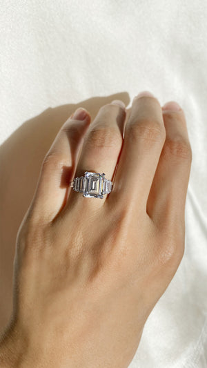 Isla Ring White Gold Plated
