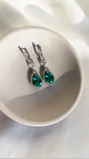 Ren Emerald Earrings Sterling Silver