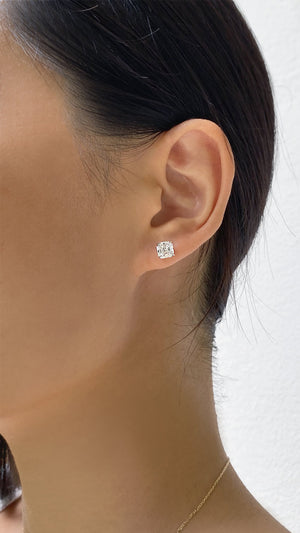 Charlie Asscher Studs 9K White Gold