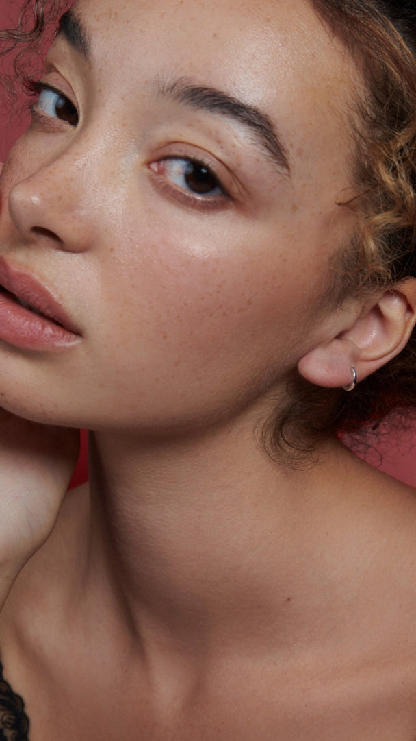 Mixed metal hoop earring stack