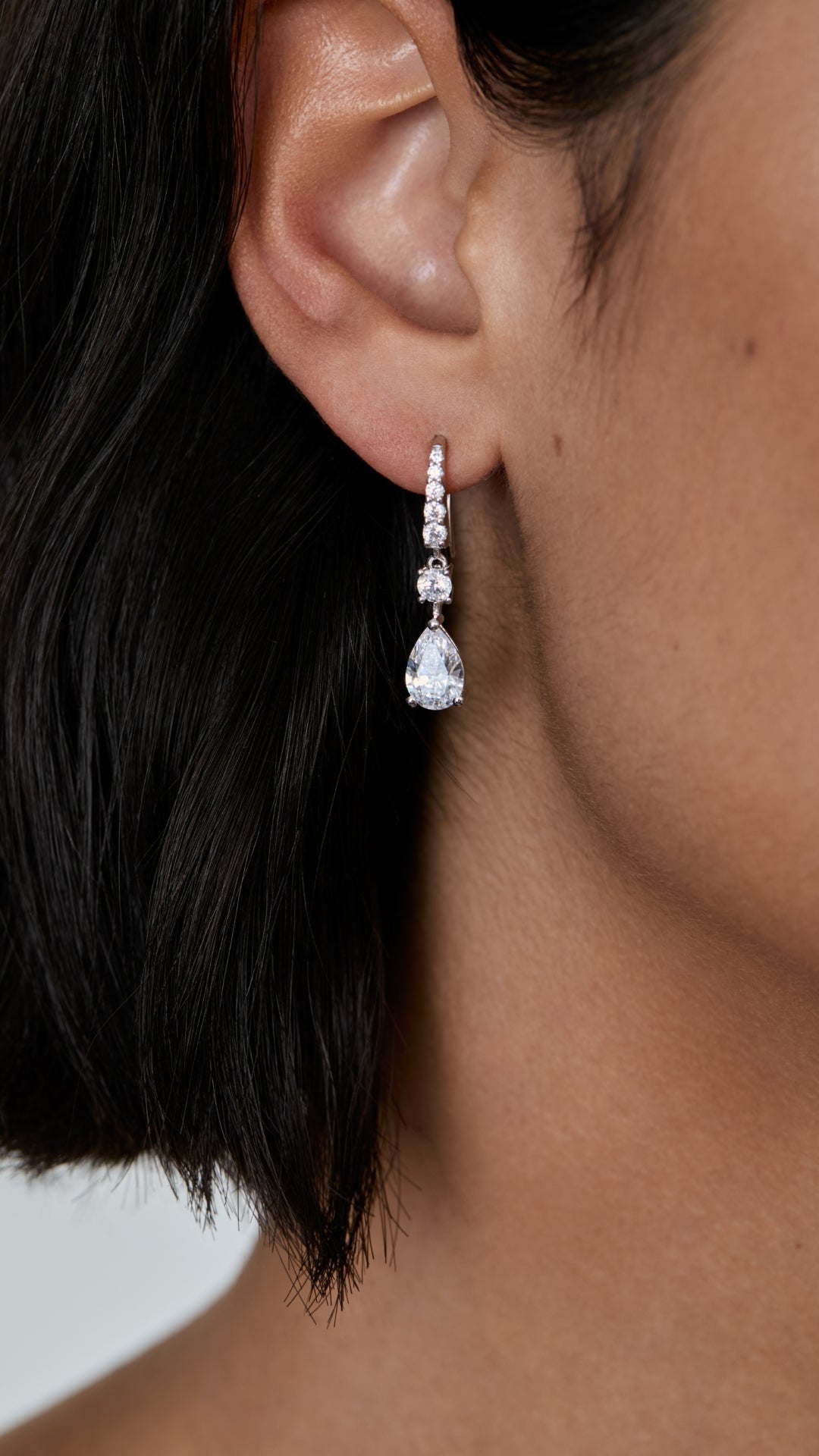 Thea Oval Earrings Sterling Silver