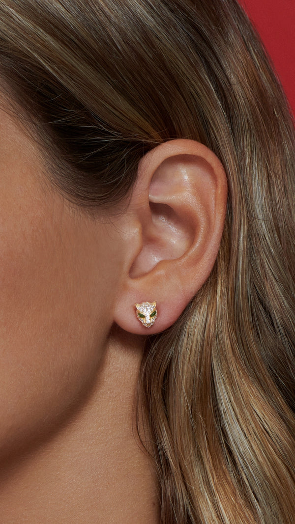 Maumau Stud Earrings Gold Vermeil