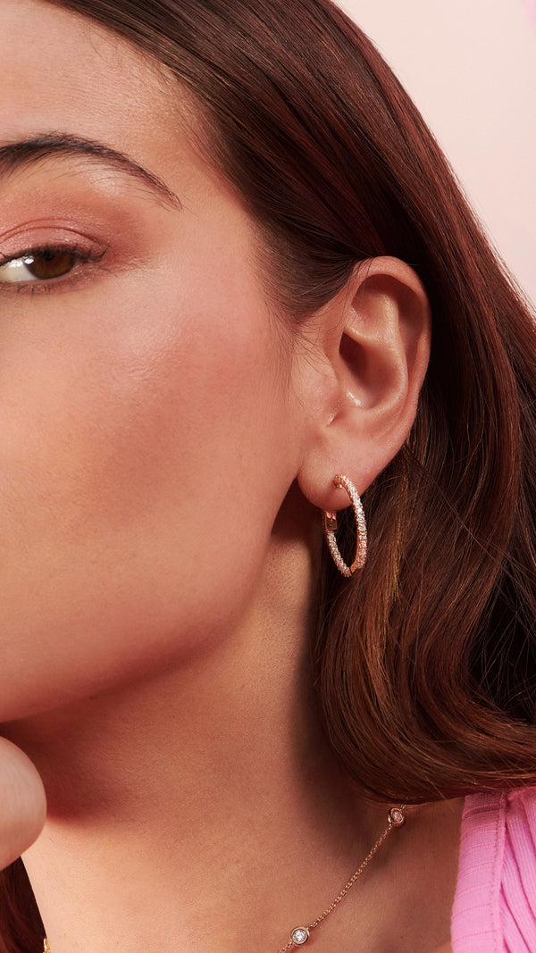 Cassia Hoop Earrings Gold Vermeil