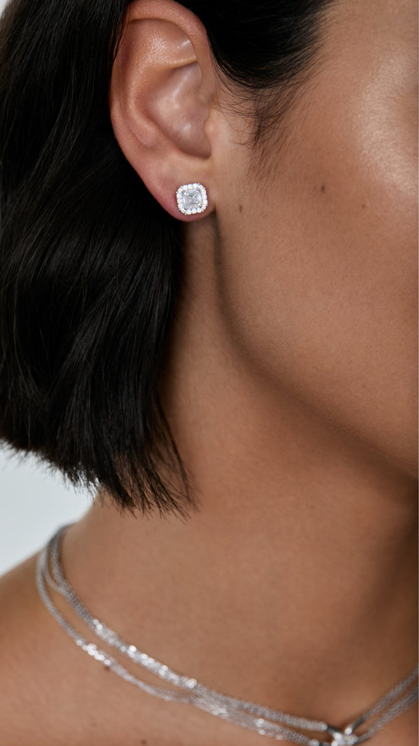 Misha Stud Earrings Sterling Silver