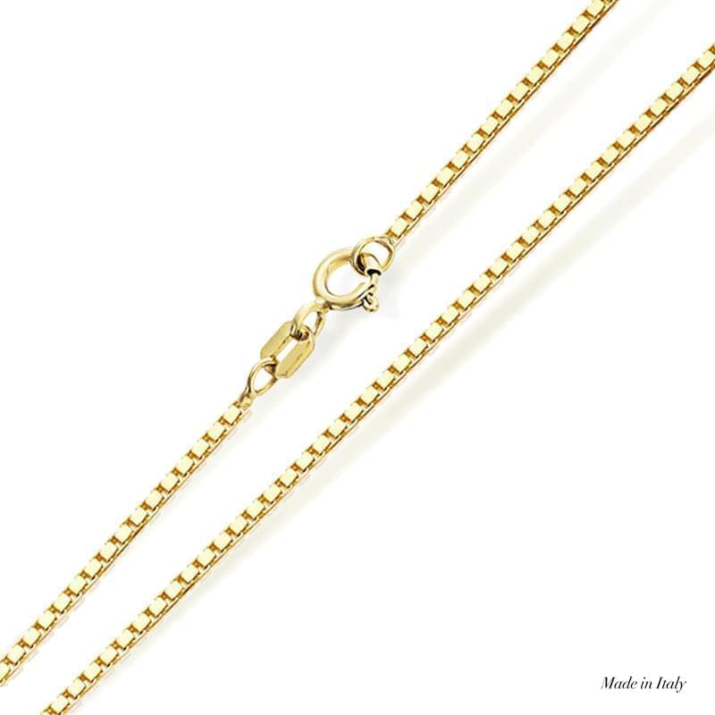 9K Yellow Gold Box Chain