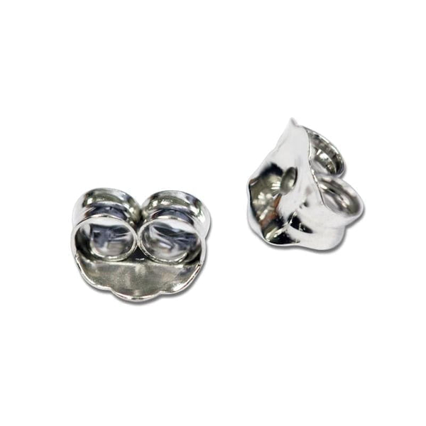 Earring Back Butterfly 9K White Gold