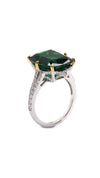Tatum Emerald Green Ring Sterling Silver