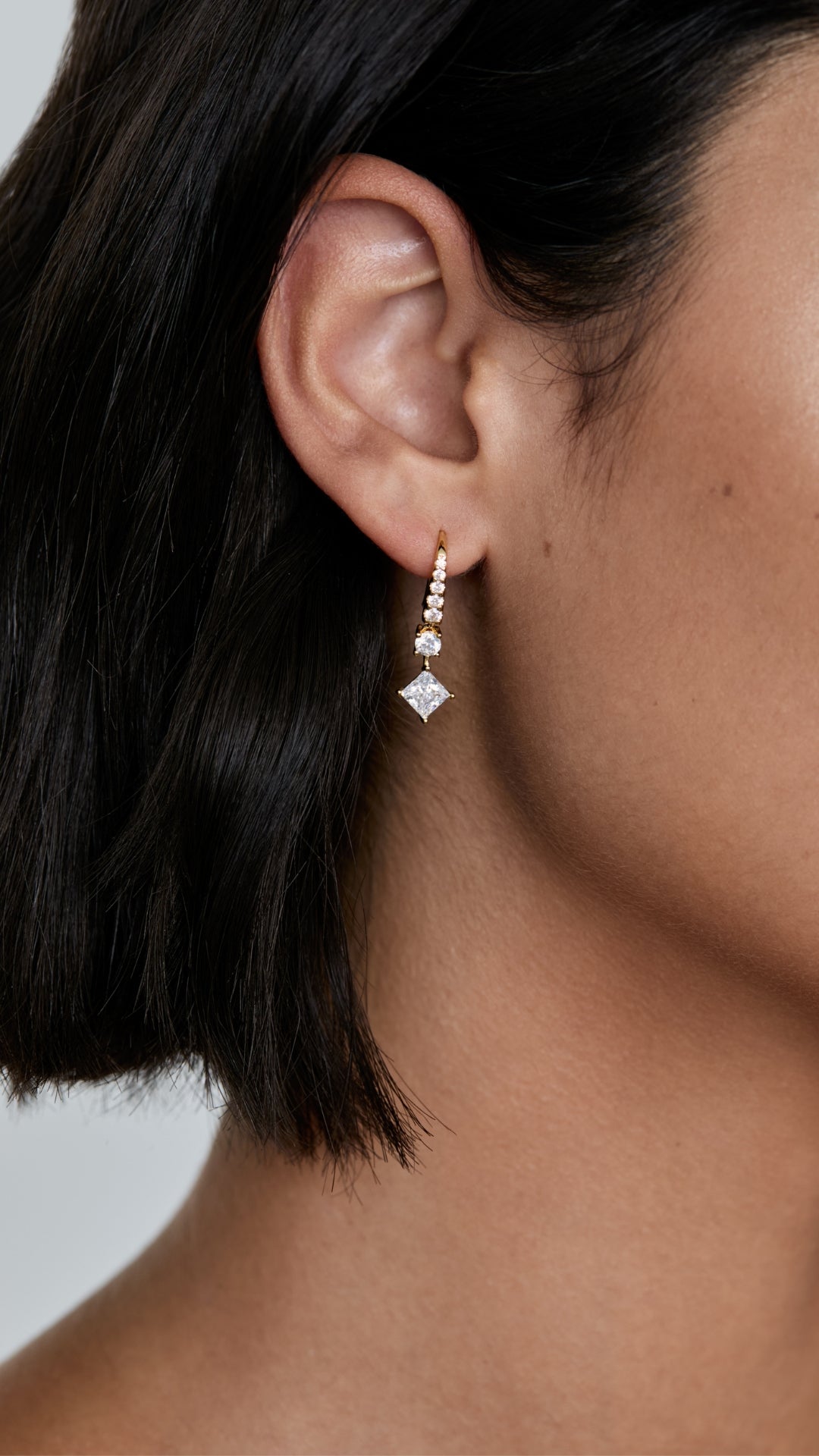 Thea Princess Earrings Gold Vermeil