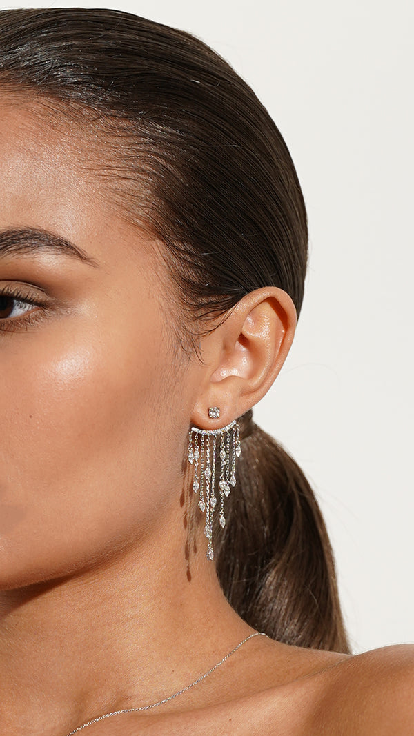 A-Lister Ear Jacket Earrings Sterling Silver