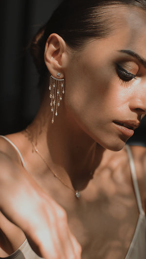 Ear Jacket Earrings for Women by CARAT LONDON CARAT London UK