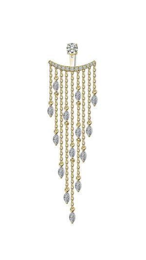 A-Lister Ear Jacket Gold Vermeil