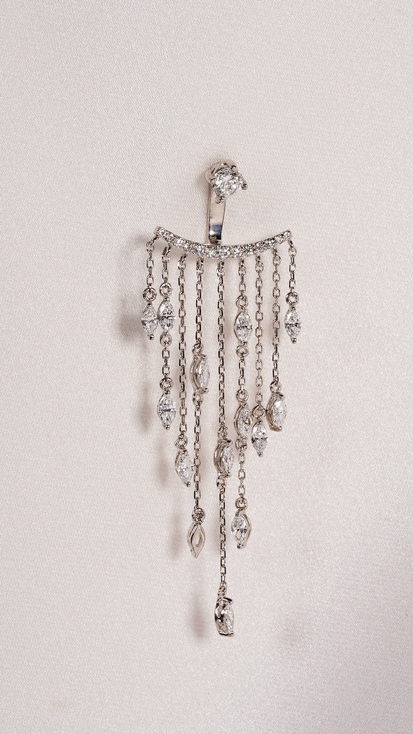 A-Lister Ear Jacket Earrings Sterling Silver