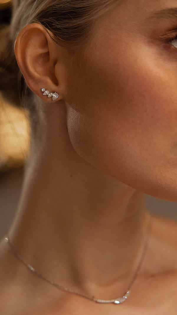 Abigail Stud Earrings Sterling Silver
