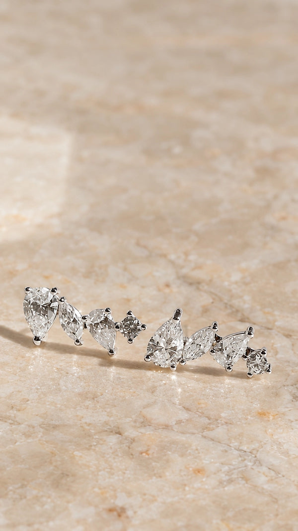 Abigail Stud Earrings Sterling Silver