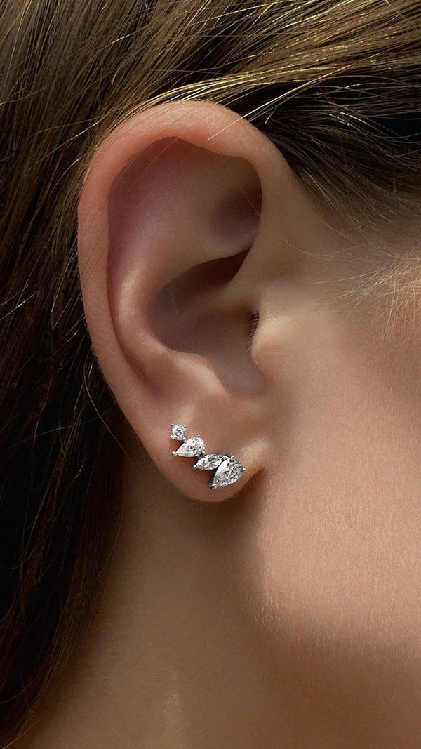 Abigail Stud Earrings Sterling Silver