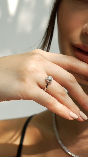 Ada Ring 18K White Gold