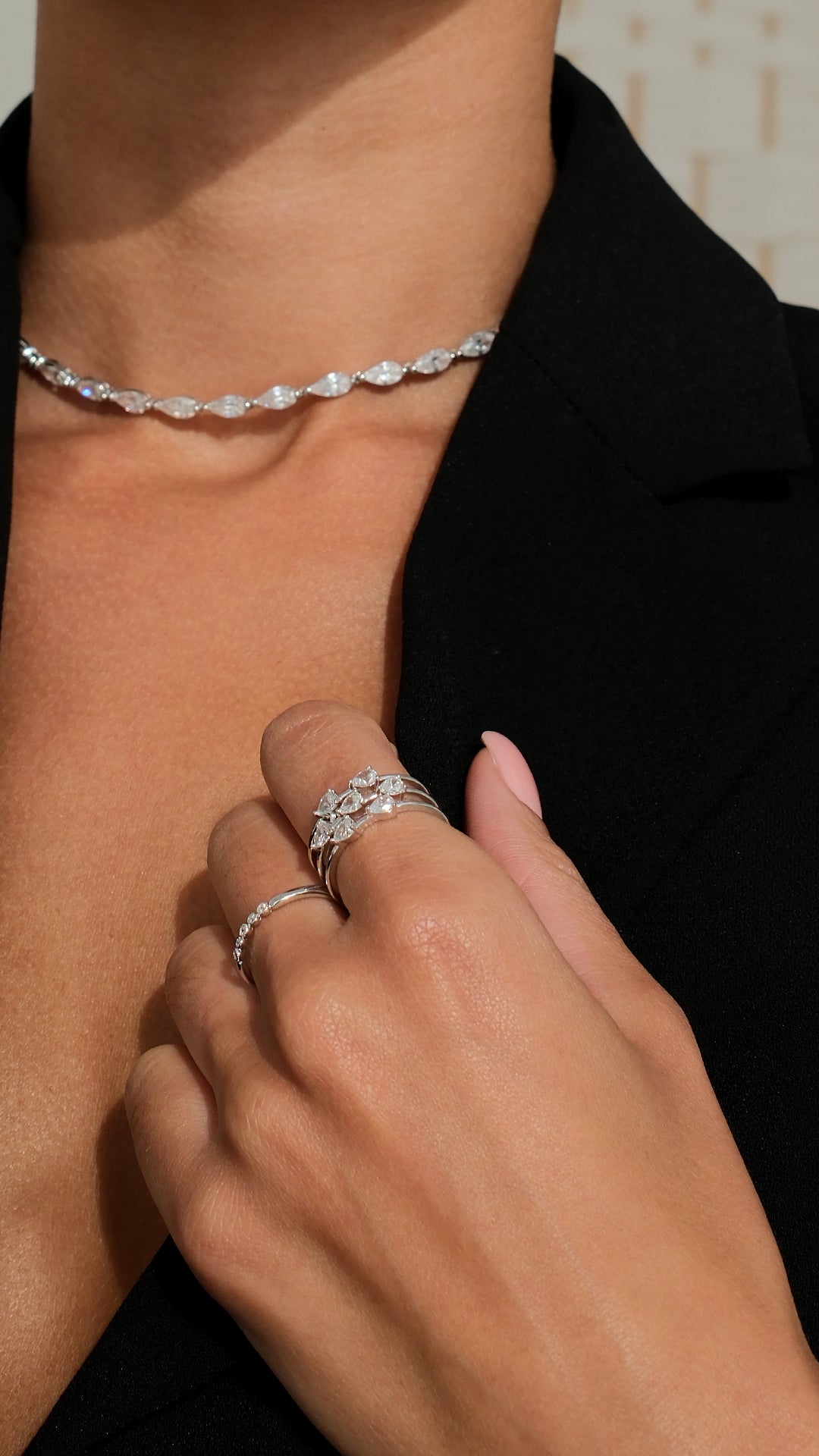 Tegan Necklace Sterling Silver