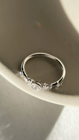 Ambra Ring White Gold Plated