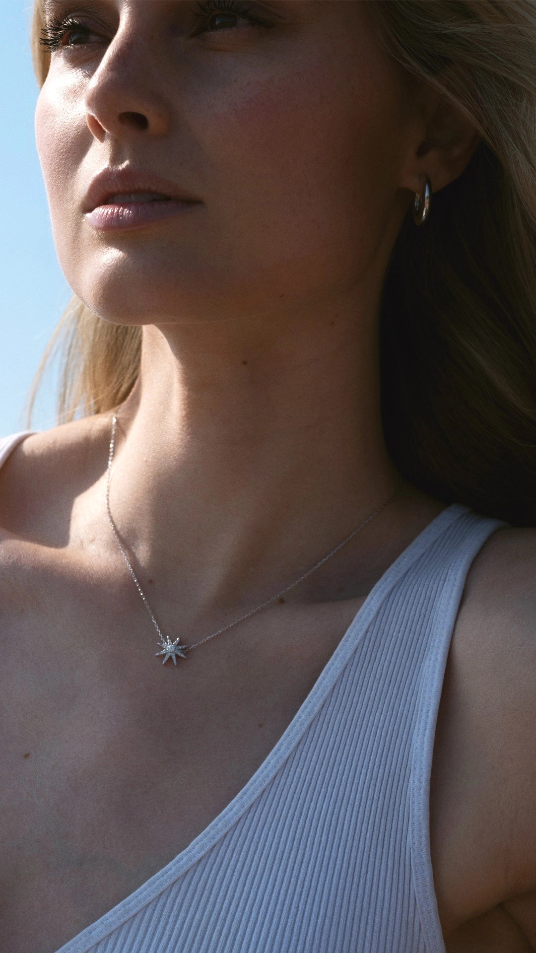 Dainty sterling silver necklace for women