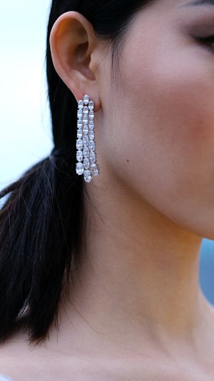 Brielle Oval Chandelier Earrings