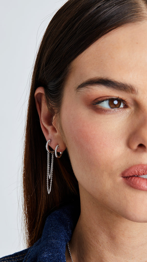 Baby Hoop Earrings Sterling Silver