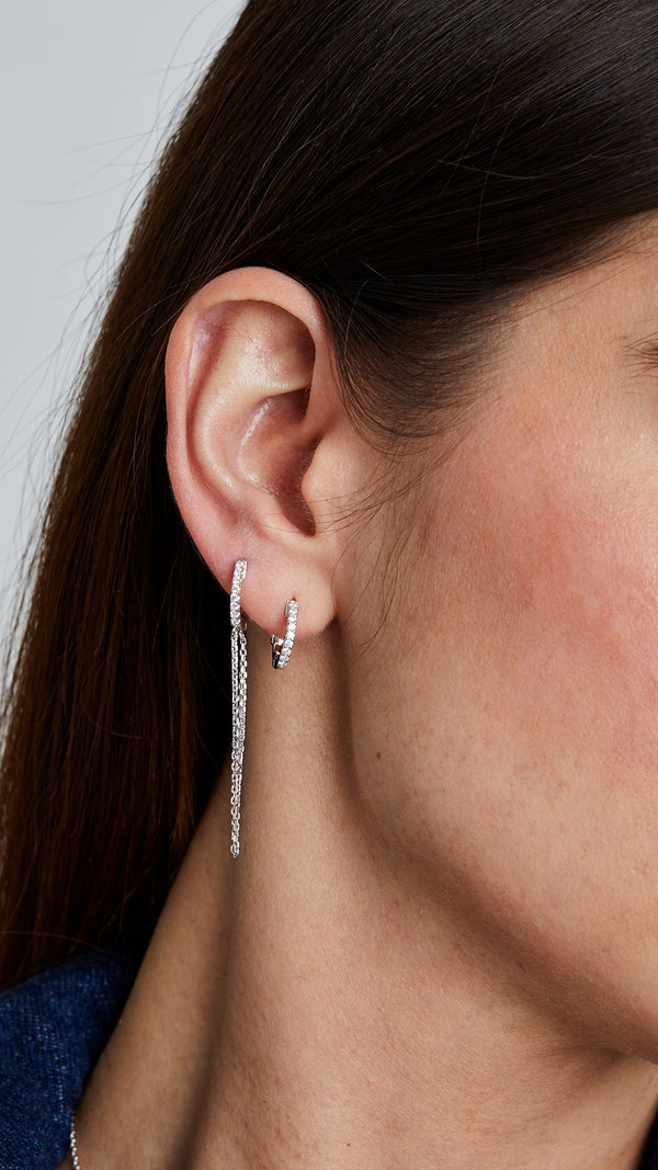 Baby Hoop Earrings Sterling Silver