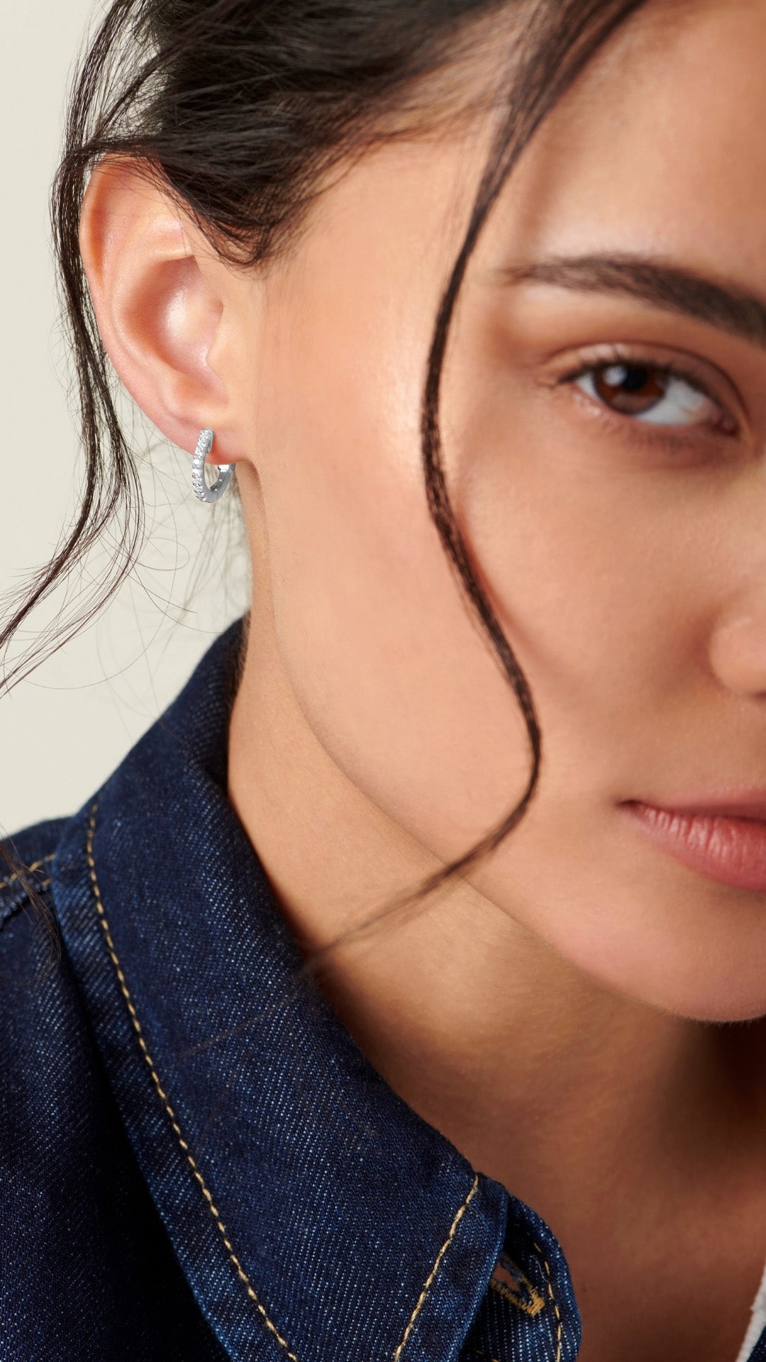 Baby Hoop Earrings Sterling Silver