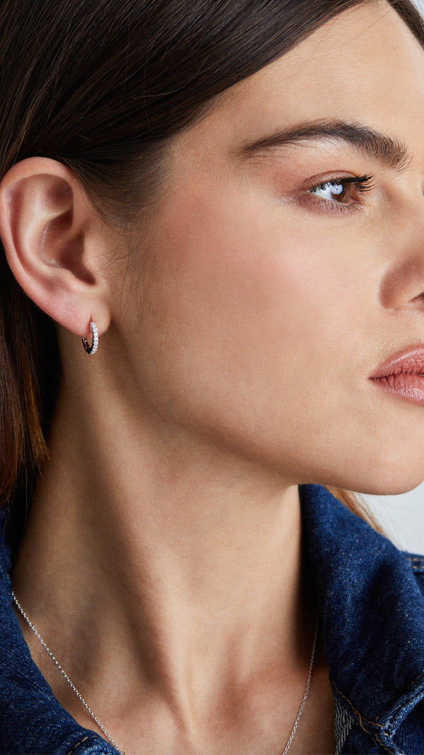 Baby Hoop Earrings Sterling Silver