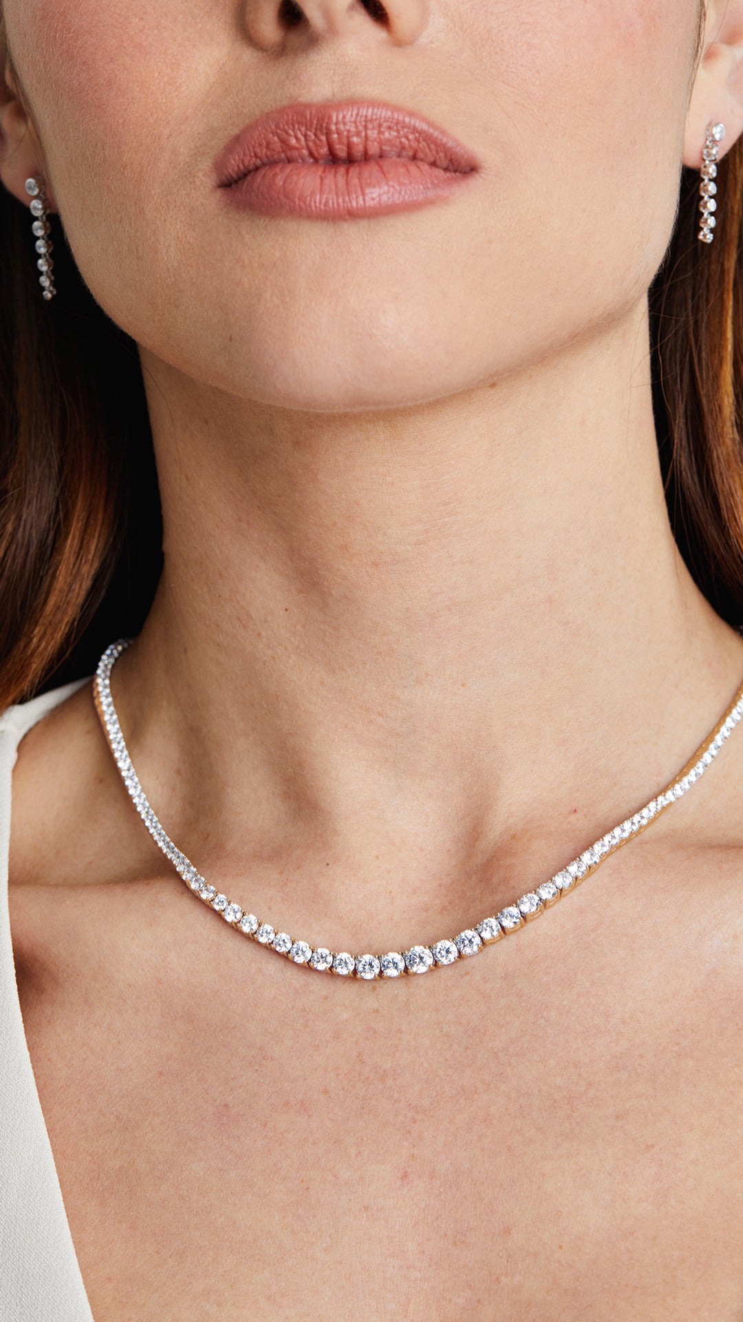 Taryn Baby Gradient Necklace Gold Vermeil