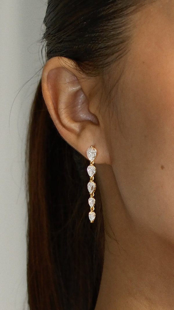 Tegan Baby Earrings Gold Vermeil