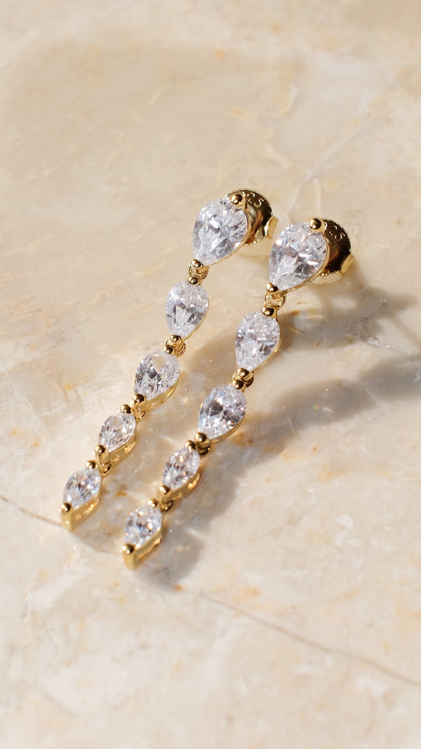 Tegan Baby Earrings Gold Vermeil