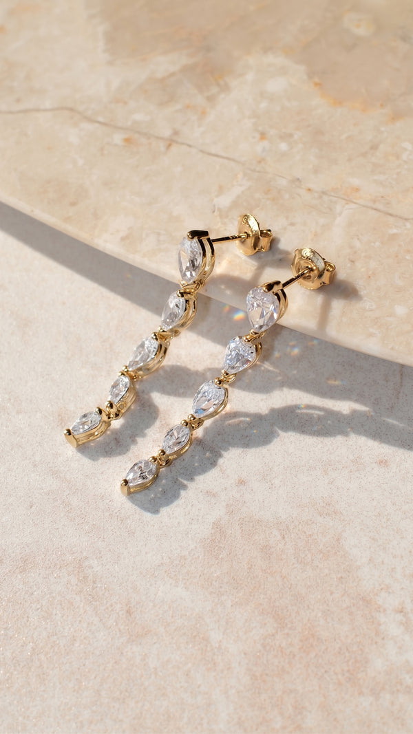 Tegan Baby Earrings Gold Vermeil