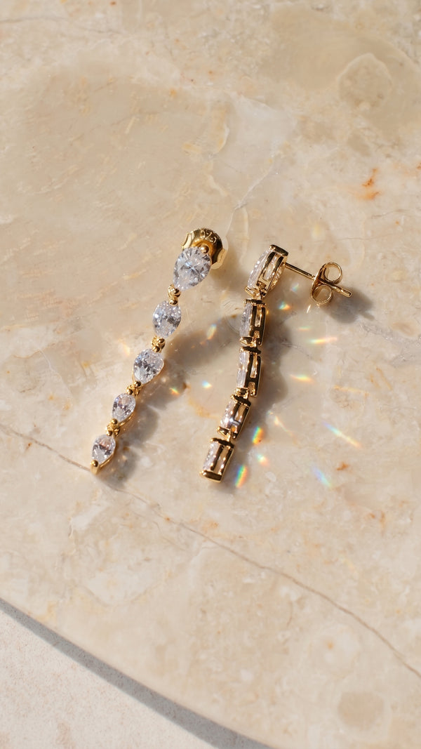 Tegan Baby Earrings Gold Vermeil