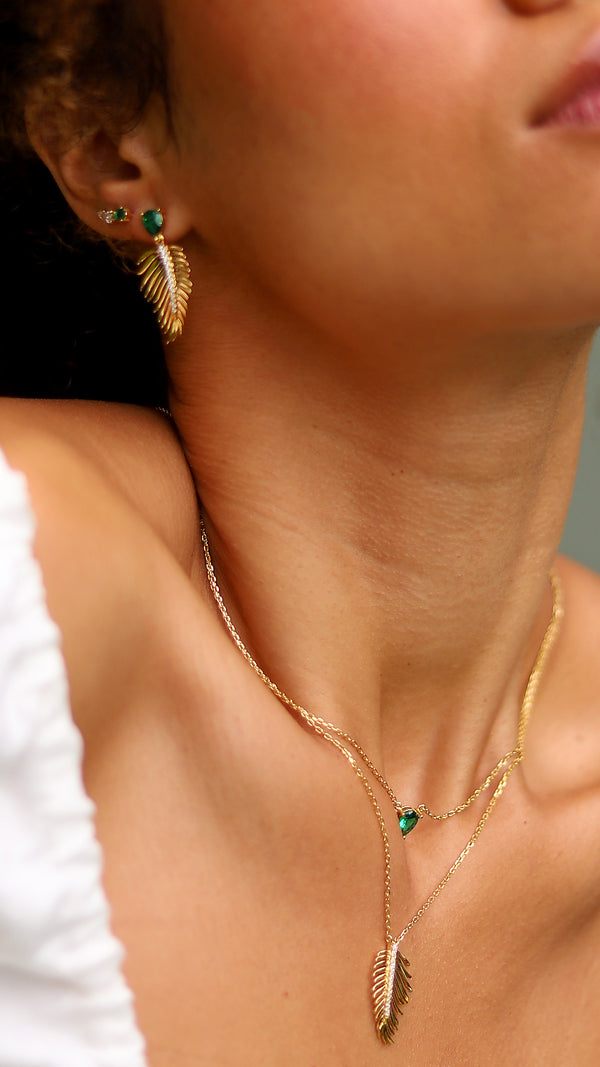 Palma Earrings Gold Vermeil