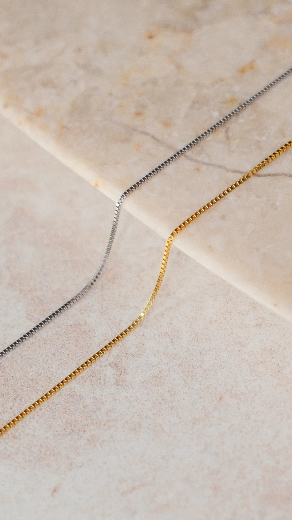 9K Yellow Gold Box Chain