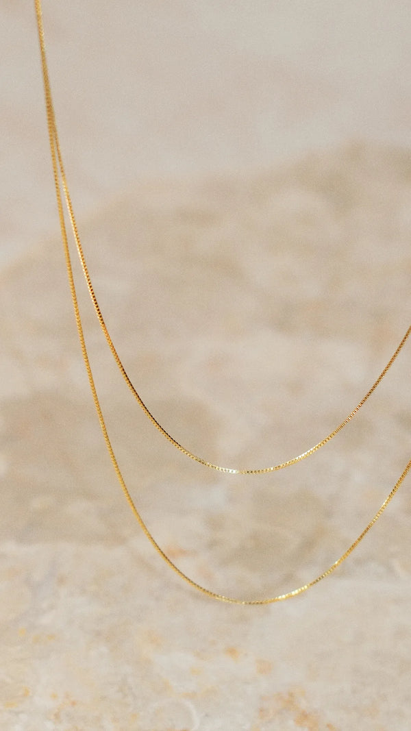 9K Yellow Gold Box Chain