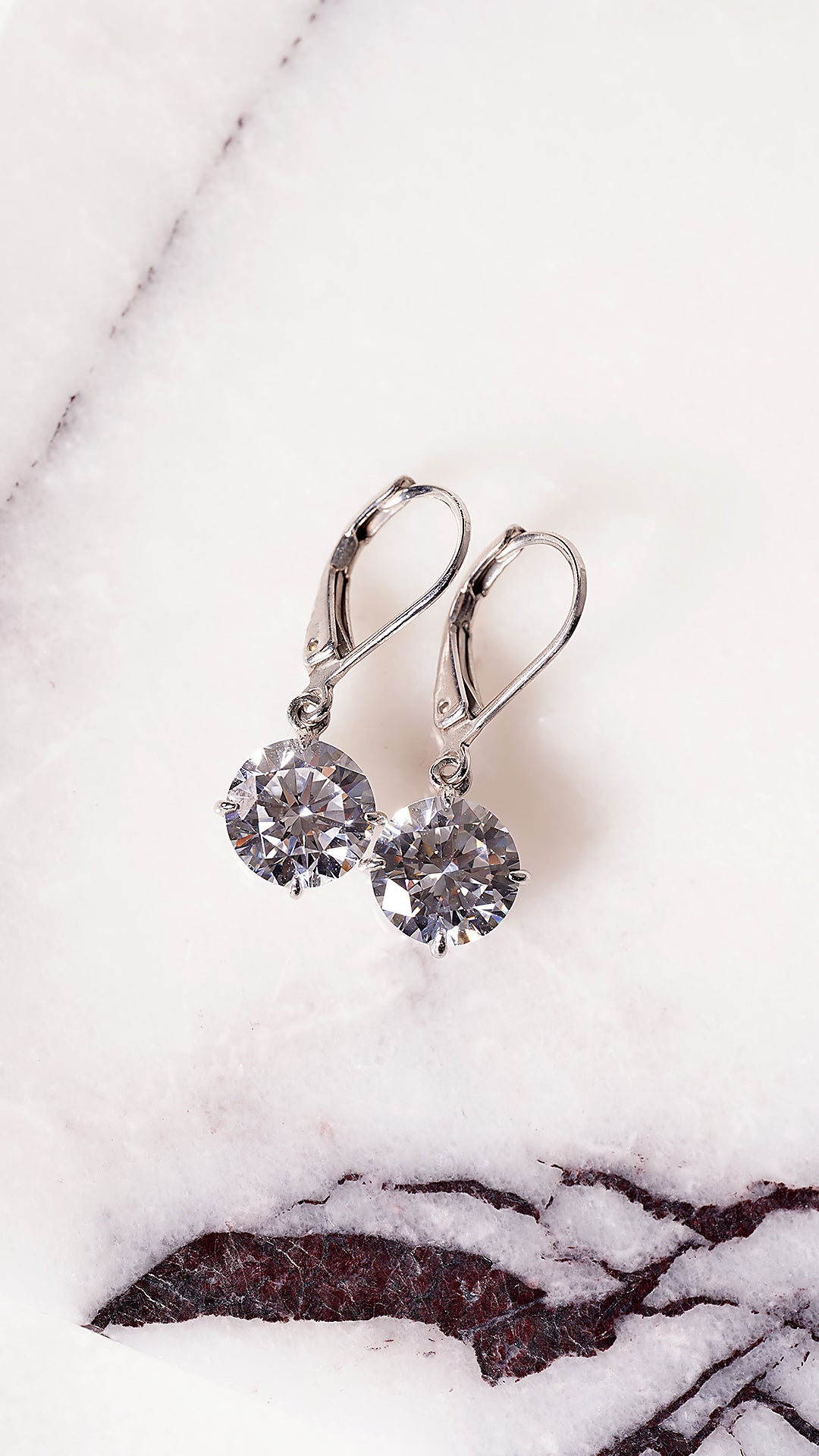 Briar Earrings White Gold Plated